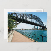 Hafenbrücke von Sydney Postkarte (Vorne/Hinten)