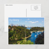 Hafenbuchten von Sydney Postkarte (Vorne/Hinten)