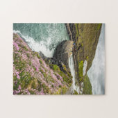 Hafeneinfahrt Boscastle Schutzmauer Puzzle (Horizontal)