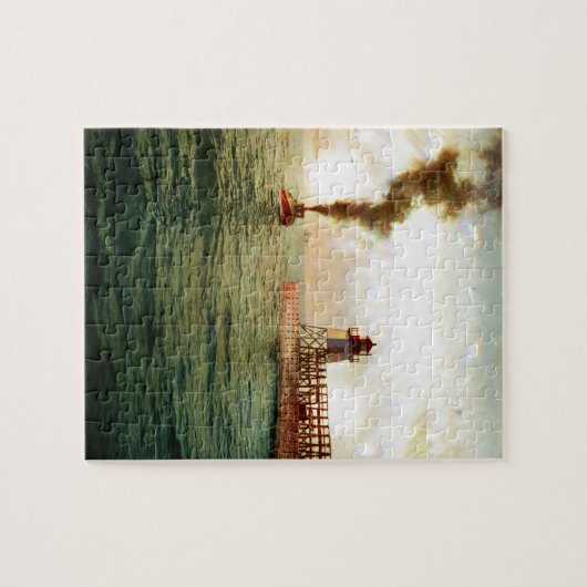 Hafeneingang, Charlevoix, Michigan circa 1900 Puzzle (Horizontal)