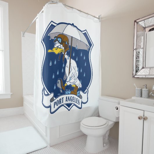 Hafengeländer der Küstenwache Duschvorhang (Beispiel)