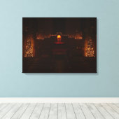 Hafenkapelle an der Weihnachtsgrotte-Uni Leinwanddruck (Insitu (Holzboden))