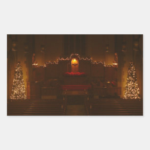 Hafenkapelle an der Weihnachtsgrotte-Uni Rechteckiger Aufkleber