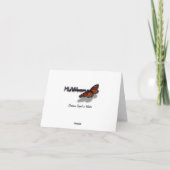 Hafenkapelle im Winter an der Grove City Uni Dankeskarte (Rückseite)