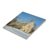 Hafenkapelle im Winter an der Grove City Uni Fliese (Seite)