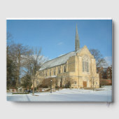 Hafenkapelle im Winter an der Grove City Uni Gästebuch (Rückseite)