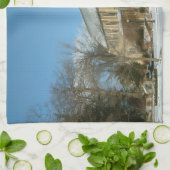 Hafenkapelle im Winter an der Grove City Uni Geschirrtuch (Gefaltet)