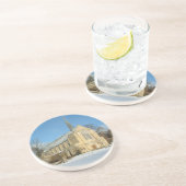 Hafenkapelle im Winter an der Grove City Uni Getränkeuntersetzer (Seite)