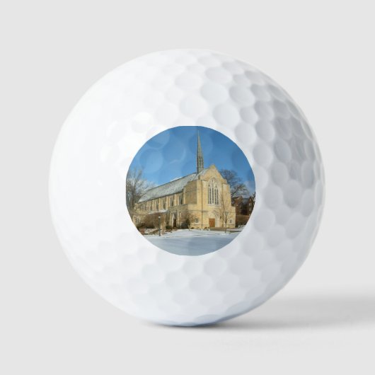 Hafenkapelle im Winter an der Grove City Uni Golfball (Vorderseite)