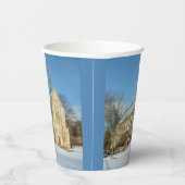 Hafenkapelle im Winter an der Grove City Uni Pappbecher (Rechts)