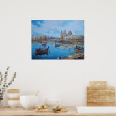 Hafenlage in Malta 1 Poster (Küche)