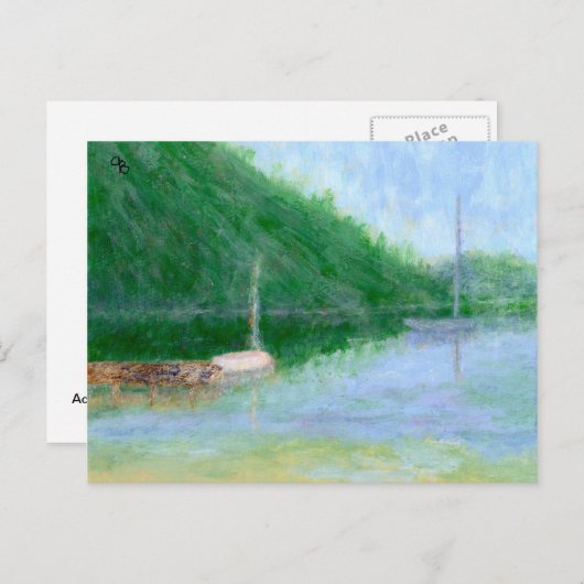 Hafenleuchte, Postkarte (Vorne/Hinten)