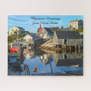 Hafenpanorama Nova Scotia. Puzzle