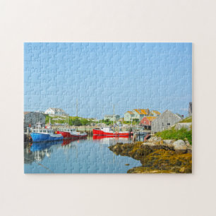 Hafenpanorama Nova Scotia. Puzzle