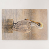 Hafenpelikan | Küstentiere-Kunst | Puzzle (Horizontal)