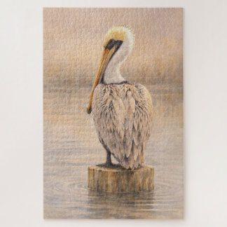 Hafenpelikan | Küstentiere-Kunst | Puzzle