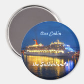 Hafenreflektionen Personalisiert Magnet (Vorderseite/Rückseite)