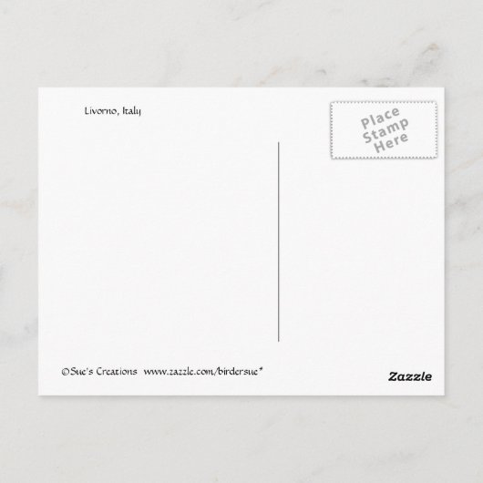 Hafenreflektionen Postkarte (Rückseite)