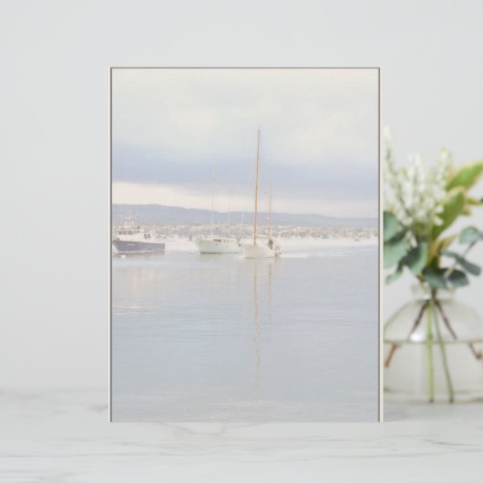 Hafenschiff Briefpapier (Stehend Vorderseite)