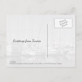 Hafenschiff Port el Kantaoui Tunesien Postkarte (Rückseite)