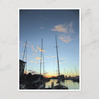 Hafenschiff Postkarte