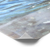 Hafenschwäne und -boote poster (Ecke)