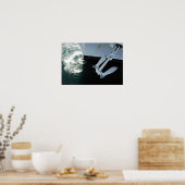 Hafenseite Mark II Stockless Anker Poster (Küche)