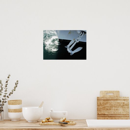 Hafenseite Mark II Stockless Anker Poster (Küche)