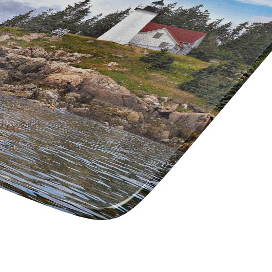Hafenstadt Brurnt Leuchtturm, Maine Cutting Board Schneidebrett (Ecke)