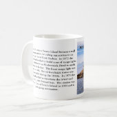 Hafenstadt Burnt Leuchtturm, Maine Tasse (Vorderseite Links)
