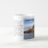 Hafenstadt Burnt Leuchtturm, Maine Tasse (Mittel)