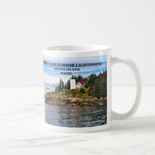 Hafenstadt Burnt Leuchtturm, Maine Tasse