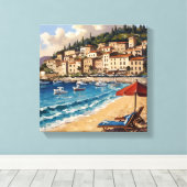 Hafenstadt Leinwanddruck (Insitu (Holzboden))