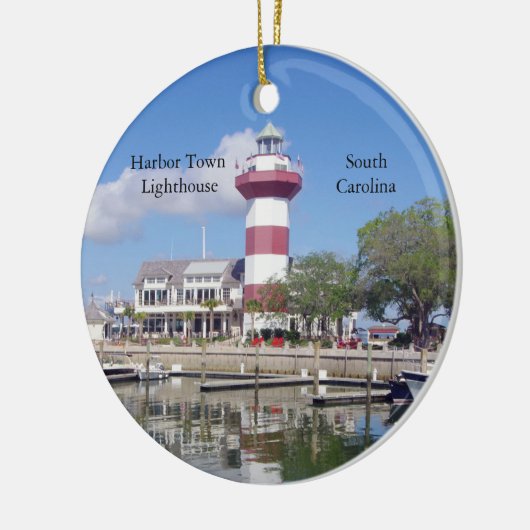 Hafenstadt Leuchtturm-Ornament Keramik Ornament (Links)