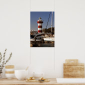 Hafenstadt-Leuchtturm Poster (Küche)