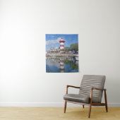 Hafenstadt Leuchtturm Wandteppich (Beispiel)