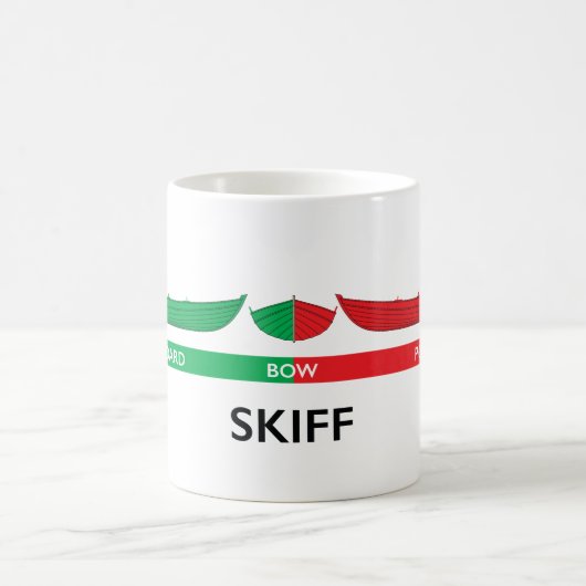 Hafensteuerbordskiff-Rudersport-Tasse Kaffeetasse (Mittel)