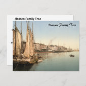 Hafenstrasse in Kopenhagen Postkarte (Vorne/Hinten)