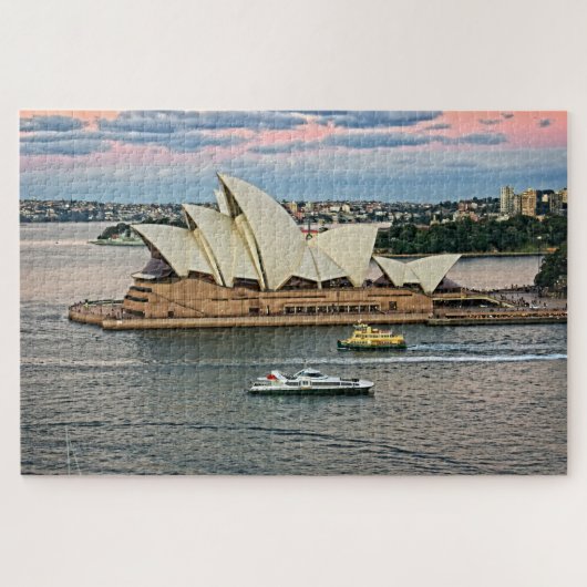 Hafenverkehr - Opernhaus Sydney -20x30-1014 PC Puzzle (Horizontal)