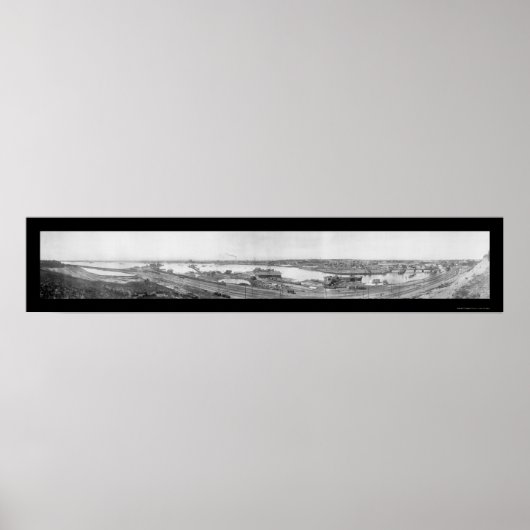 Hafenvorsorge RI Foto 1910 Poster (Vorne)