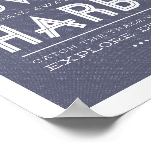 Hafenwerbung Poster (Ecke)