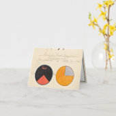 Hafer, 1920 von Hilma af Klint Karte (Gelbe Blume)