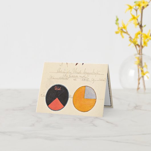 Hafer, 1920 von Hilma af Klint Karte (Gelbe Blume)