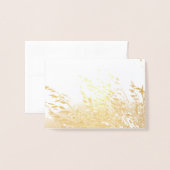 Hafer in der Sonne Folienkarte (Vorderseite mit Umschlag)