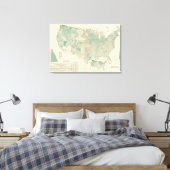 Hafer je Hektar gesät Leinwanddruck (Insitu (Schlafzimmer))