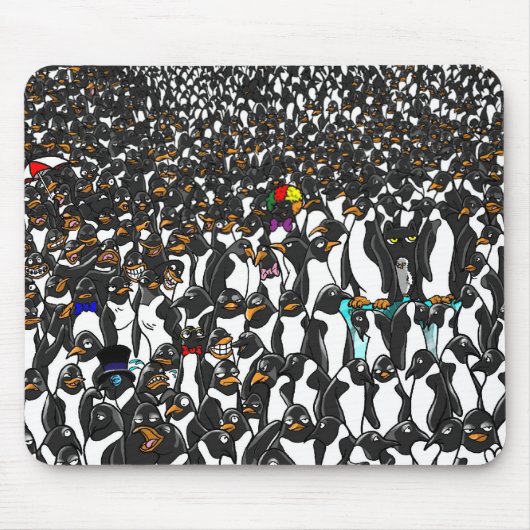 HAFER und die Pinguine 2 MAUSUNTERLAGE Mousepad (Vorne)