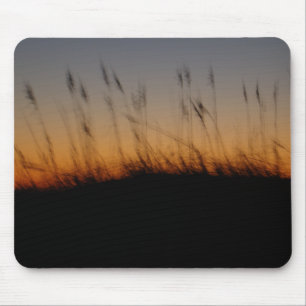 Hafer und Dünen im Sonnenuntergang Mousepad