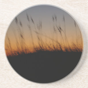 Hafer und Dünen im Sonnenuntergang Untersetzer