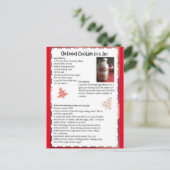 Hafergebäck in einer Art Jar-Rezept Postkarte (Stehend Vorderseite)