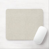 Hafermehl-TAN-Imitat-Leinengewebe-strukturierter Mousepad (Mit Mouse)